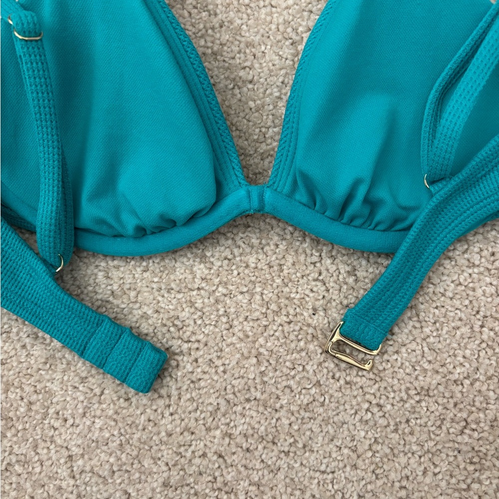 Women’s target shade and shore teal Bikini Top 34B removable pads - Picture 3 of 6